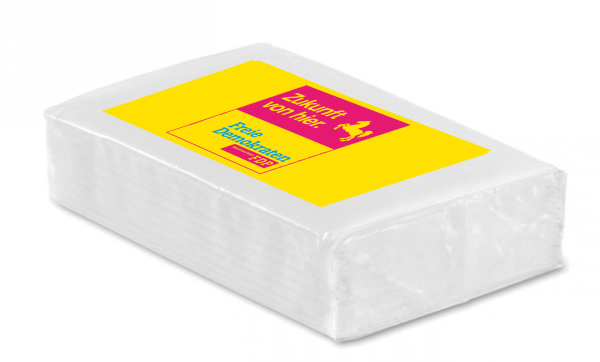 Papiertaschentücher mit Kampagnenlogo (50 Stk.)